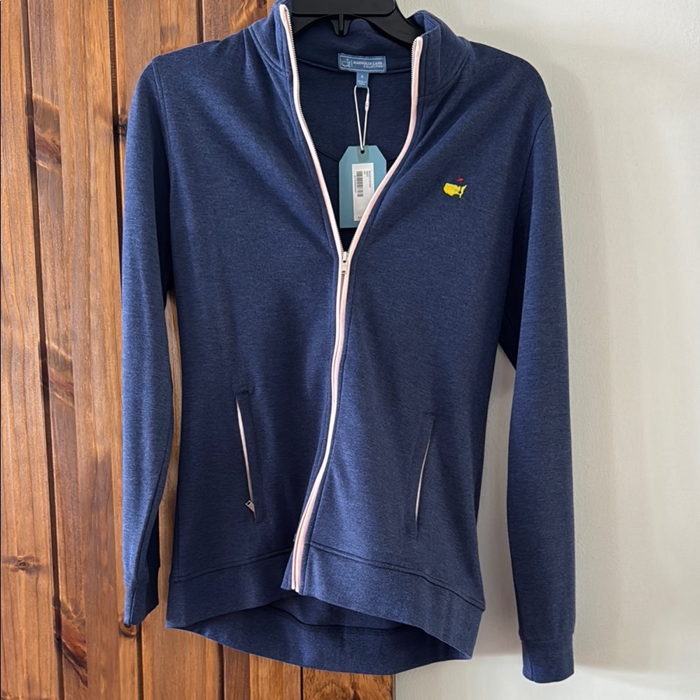 Masters Navy Full-Zip Jacket with Logo